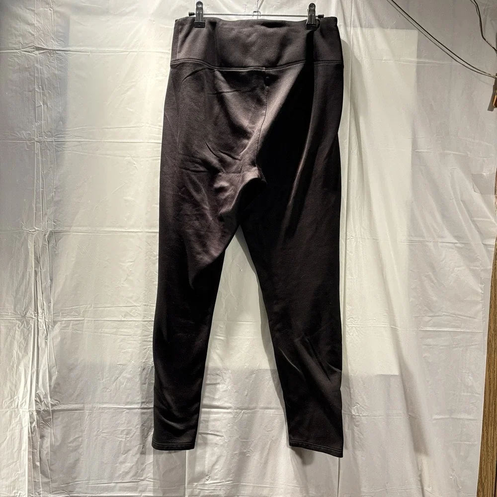 Climateright‎ Cuddle Duds XS Women's Leggings Black Back Waist Pocket